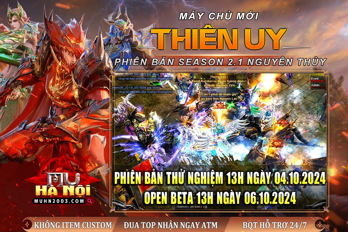 MU Hà Nội 2023 ra mắt máy chủ nguyên thủy season 2 Đặc Biệt - Ôn lại ký ức xưa cùng nhiều game thủ lão làng