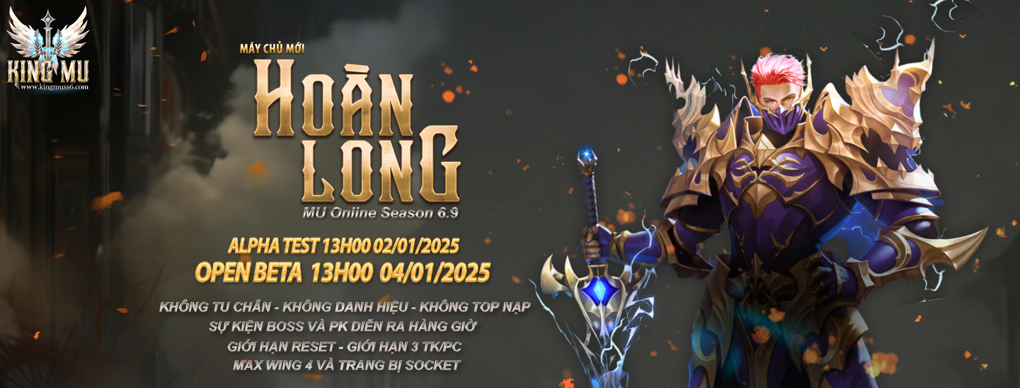 KING MU SEASON 6 RA MẮT MÁY CHỦ HOÀN LONG